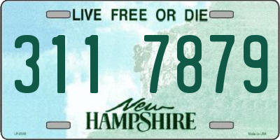 NH license plate 3117879