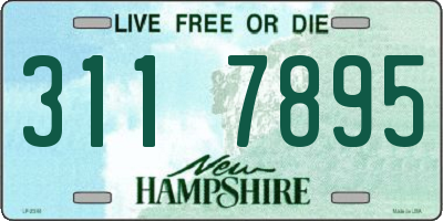 NH license plate 3117895