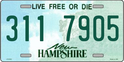 NH license plate 3117905