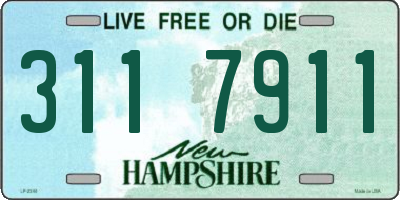 NH license plate 3117911