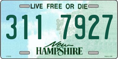 NH license plate 3117927