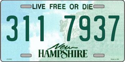 NH license plate 3117937