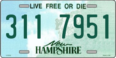 NH license plate 3117951