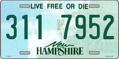 NH license plate 3117952