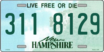 NH license plate 3118129
