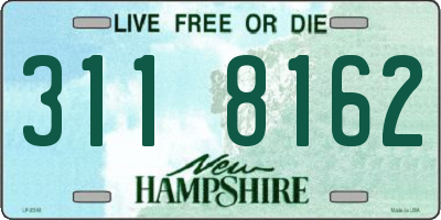 NH license plate 3118162