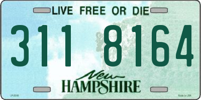 NH license plate 3118164