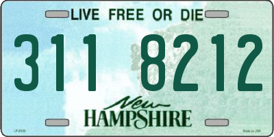 NH license plate 3118212