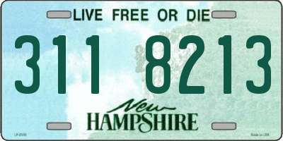 NH license plate 3118213