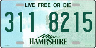 NH license plate 3118215