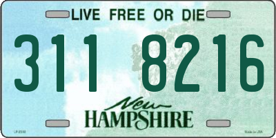 NH license plate 3118216