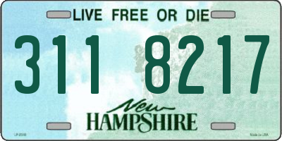 NH license plate 3118217
