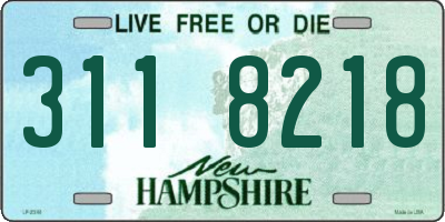 NH license plate 3118218