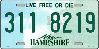 NH license plate 3118219