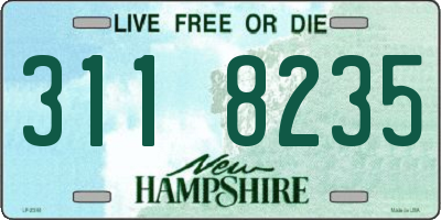 NH license plate 3118235