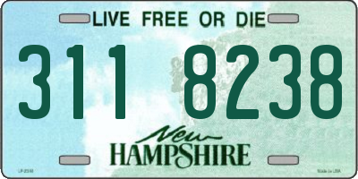 NH license plate 3118238