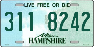 NH license plate 3118242