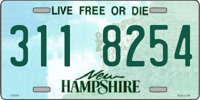 NH license plate 3118254