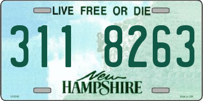 NH license plate 3118263