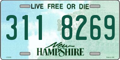 NH license plate 3118269