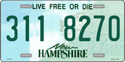 NH license plate 3118270