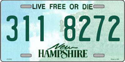NH license plate 3118272