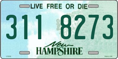 NH license plate 3118273
