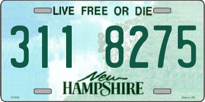 NH license plate 3118275