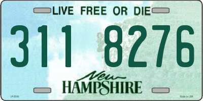 NH license plate 3118276