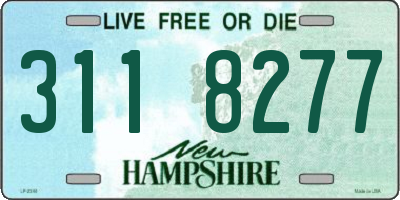 NH license plate 3118277