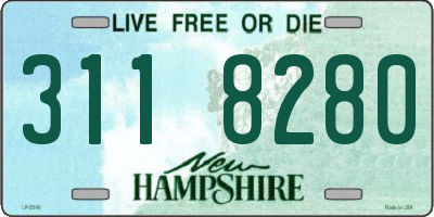 NH license plate 3118280