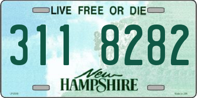 NH license plate 3118282