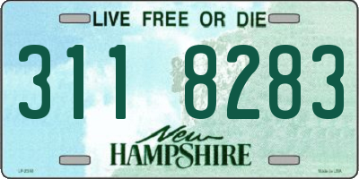 NH license plate 3118283