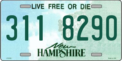 NH license plate 3118290