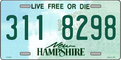 NH license plate 3118298