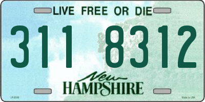 NH license plate 3118312