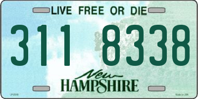 NH license plate 3118338