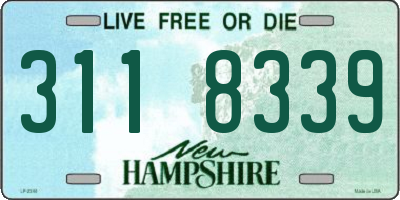 NH license plate 3118339
