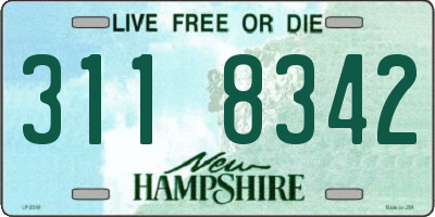 NH license plate 3118342