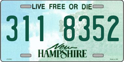 NH license plate 3118352