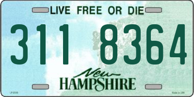 NH license plate 3118364