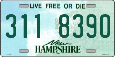 NH license plate 3118390