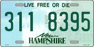 NH license plate 3118395
