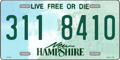 NH license plate 3118410