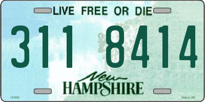 NH license plate 3118414