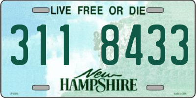 NH license plate 3118433