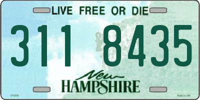 NH license plate 3118435