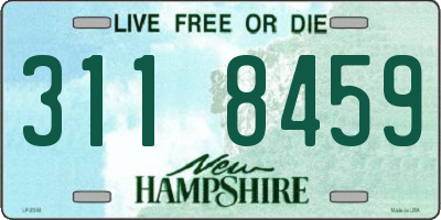 NH license plate 3118459