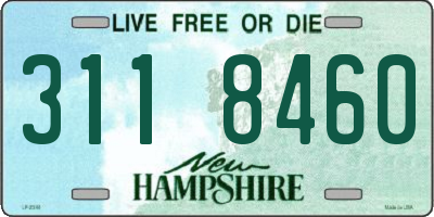 NH license plate 3118460