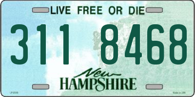 NH license plate 3118468
